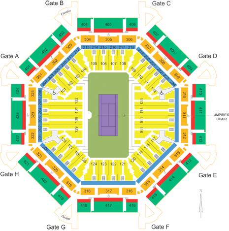 Miami Open Tennis Seating Guide | Crandon Park Tennis Center | eSeats.com