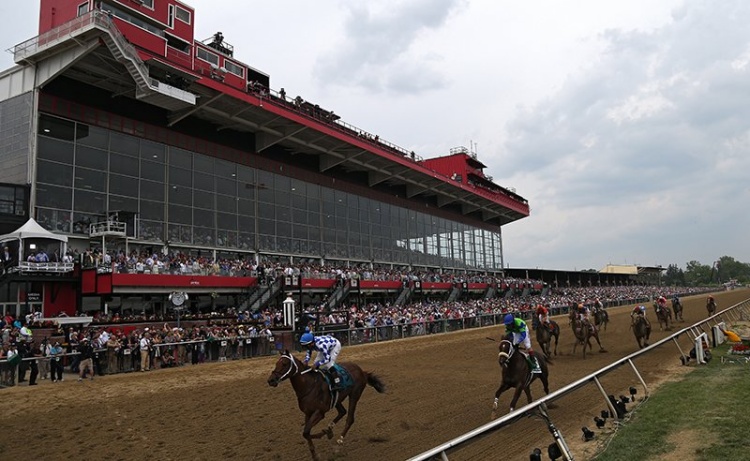 Marlins Man shows up again at Preakness finish line