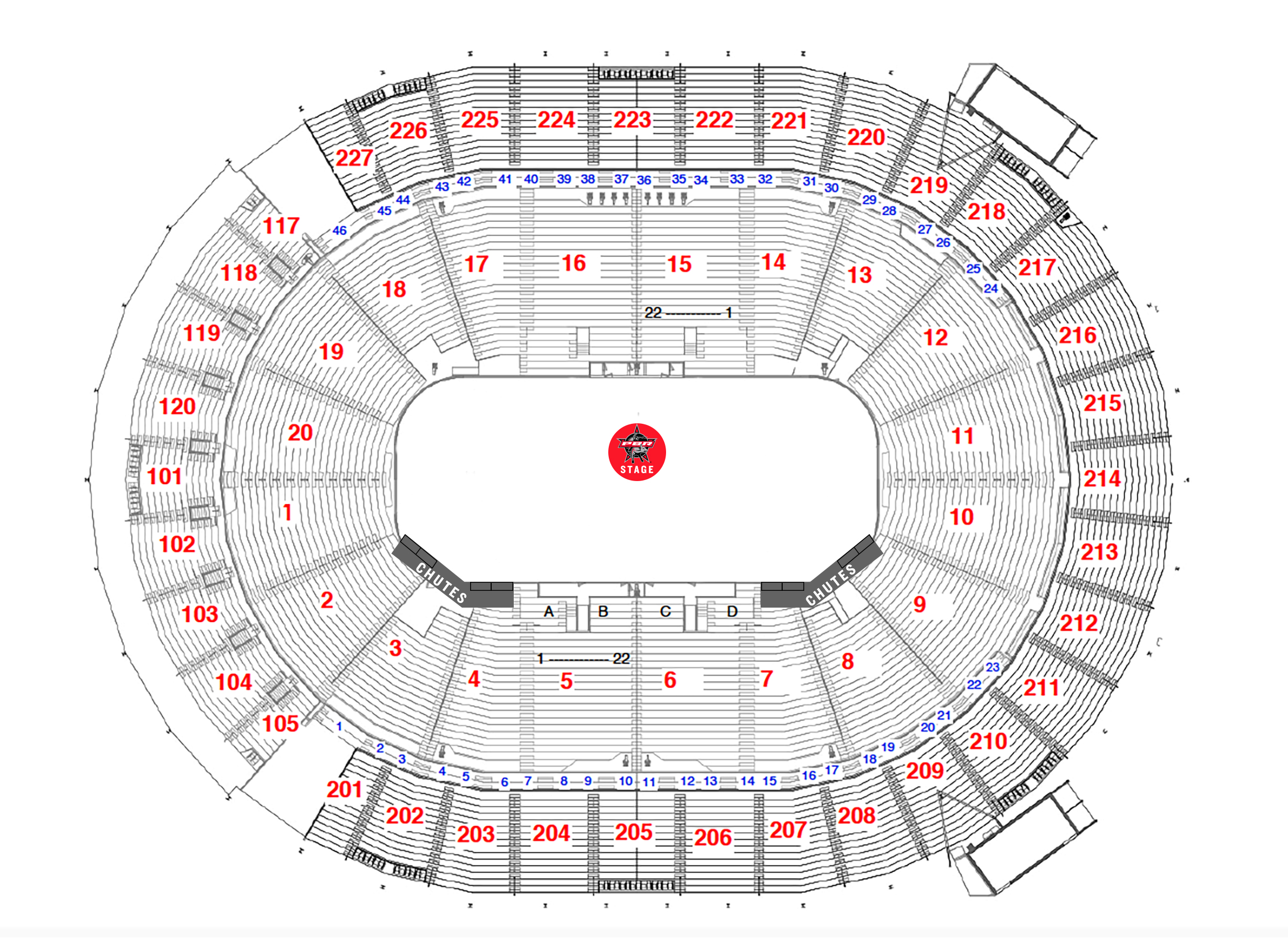 T-mobile Arena Las Vegas Seating Chart With Seat Numbers